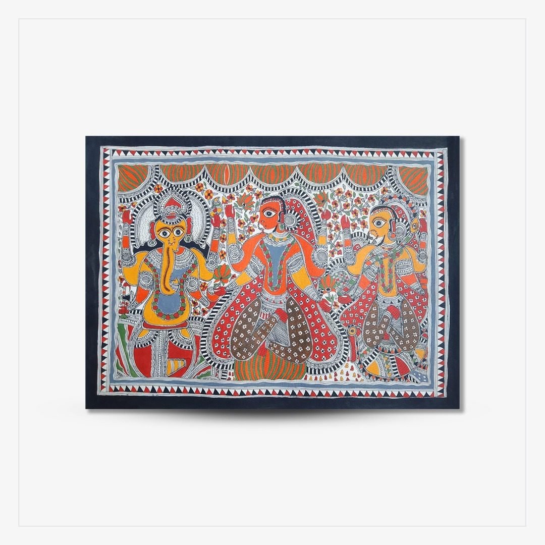 Madhubani Painting Multi color Indyhaat