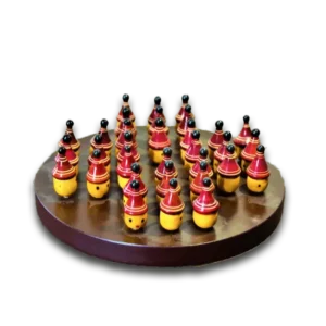 Channapatna Toy Wooden Solitaire Game with Coin