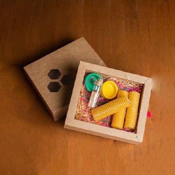 Uttarakhand Medium Hand- Rolled Candle Gift Box