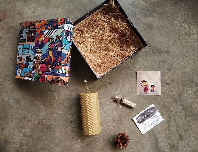 Uttarakhand Zig-Zag Shaped Candle Box