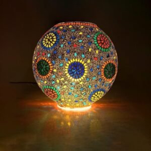 Firozabad Glass Handicrafts Mosaic Purse Shape Table Lamp