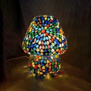 Blue Pottery Mosaic Table Lamps