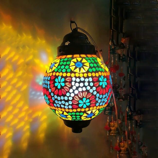 Firozabad Glass Crafted Ceiling Lamp