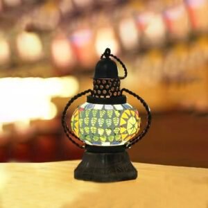 Blue Pottery Decorative Lantern