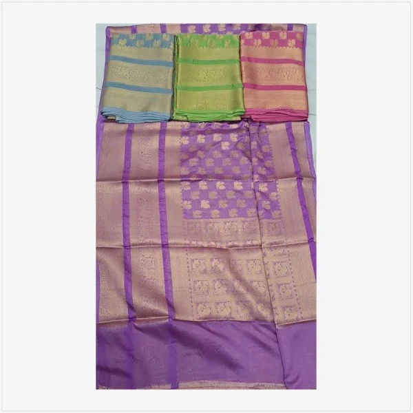 Banarasi Semi Georgette Silk Saree – multi color