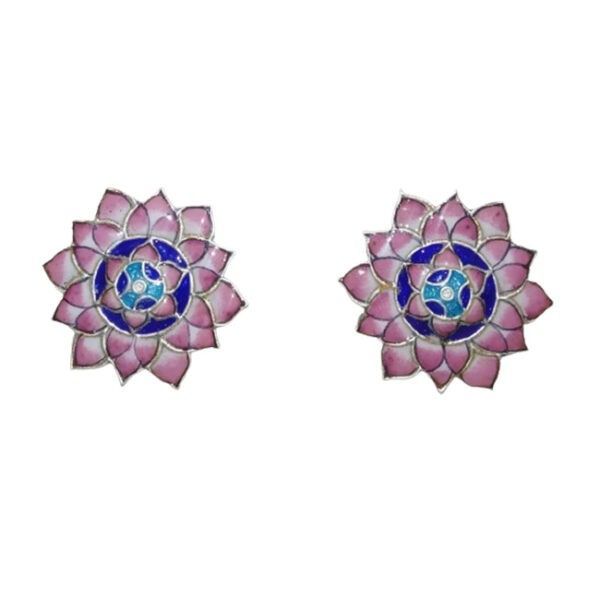 Banarasi Gulabi Meenakari Cufflinks
