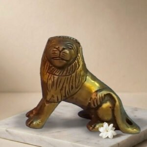 Moradabad Metal Craft Brass Lion Statue