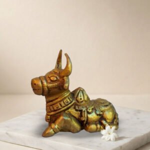 Moradabad Metal Craft Brass Nandi Bull Statue