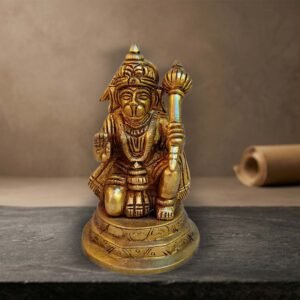 Moradabad Metal Craft Brass Lord Hanuman ji Statue