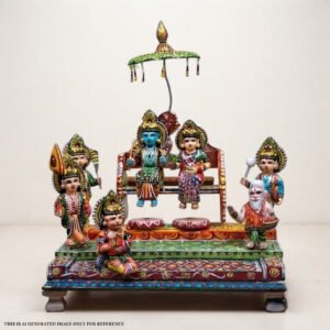 Banarasi wooden Ram Darbar