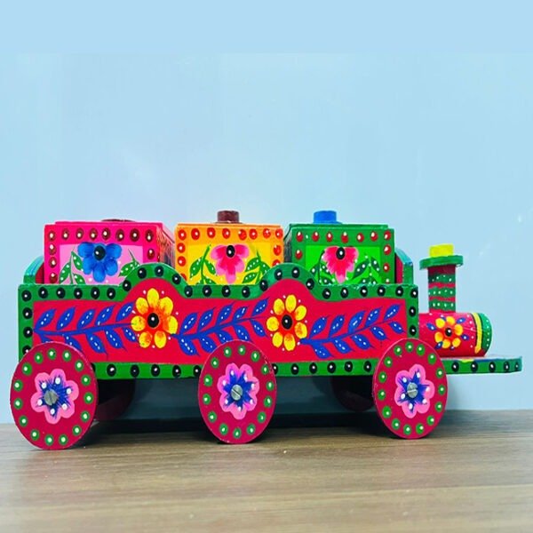 Wooden Handicraft Colorful Train Toy