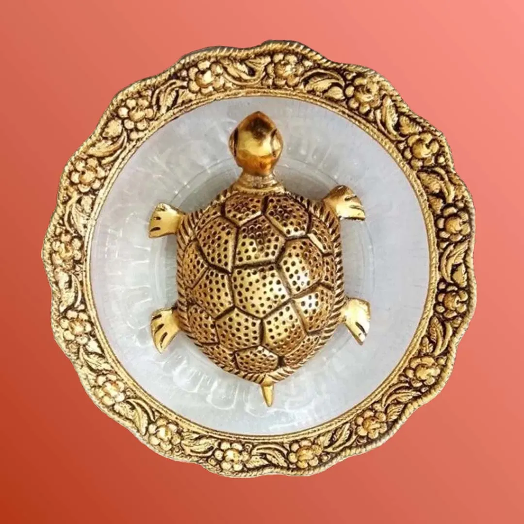 Handcrafted Moradabad Brass Turtle