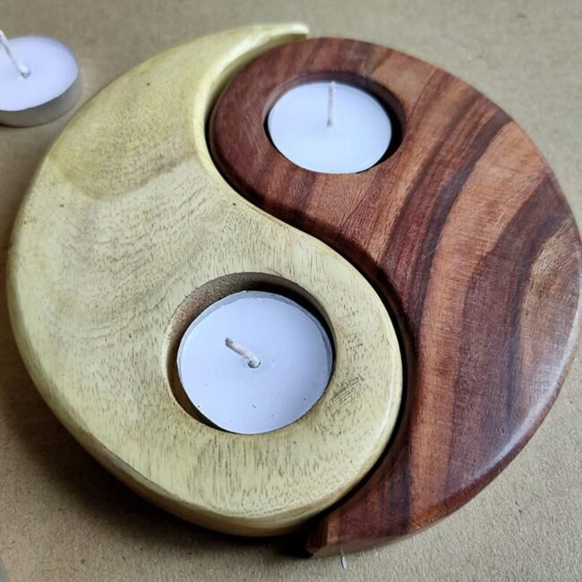 Yin-Yang T-Light Holder
