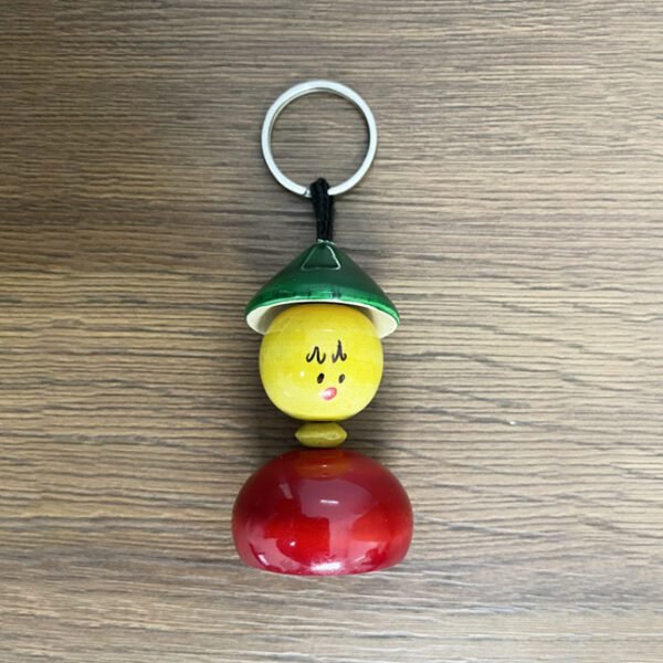 Channapatna toy Pretty Woman Keychain