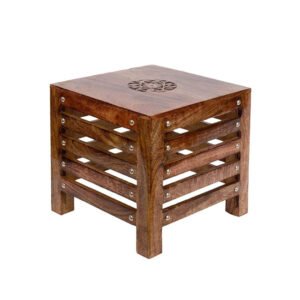 Saharanpur Wooden Beautiful Handmade Stool for Sitting