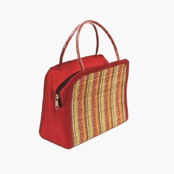 Bamboo Handmade Multi Color Mat Ladies Bag