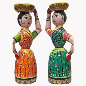 Handpainted Wooden Gopi Multicolor