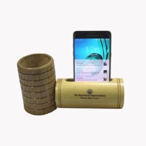 Tripura Bamboo Pen Stand With Mobile Amplifier