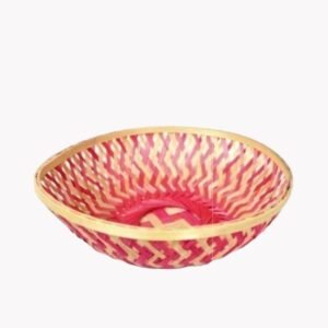 Tripura Bamboo Round Basket