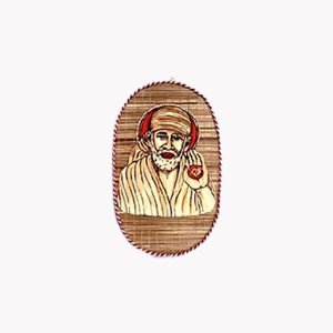 Tripura Bamboo Sai Baba Painting Wall Hanging Mat