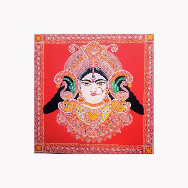 Uttarakhand Aipan Art Maa Durga Painting