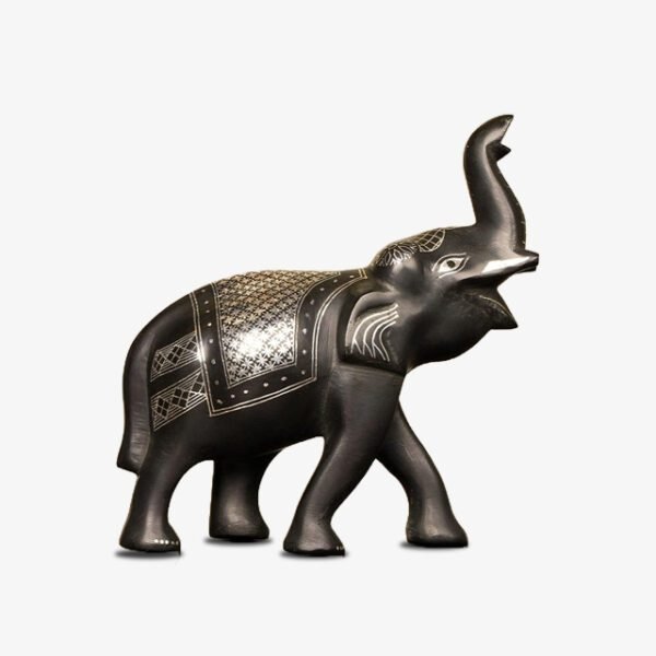 Bidriware Silver Inlay Curio Large Elephant