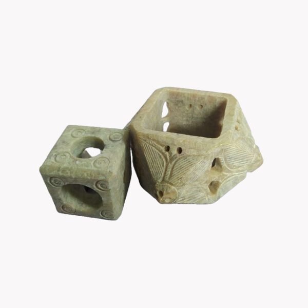 Gaura Stone Candle And Agarbatti Holder for Home Decor 1