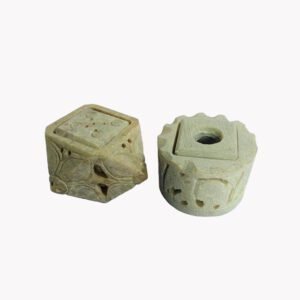 Gaura Stone Candle And Agarbatti Holder for Home Decor 2