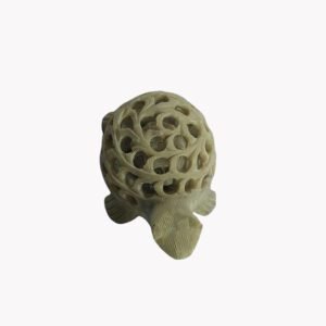 Gaura Stone Carving Turtle Figurine 4 Inch 1
