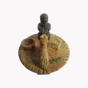 Gaura Stone Nandi and Shivling Puja Round Set 1