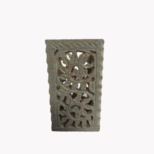Gaura Stone Rectangular Pen Stand 5 inch