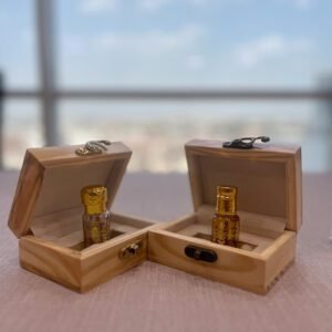 Kannauj Attar Perfume Gift Box Set of 2 Jasmine and Mitti