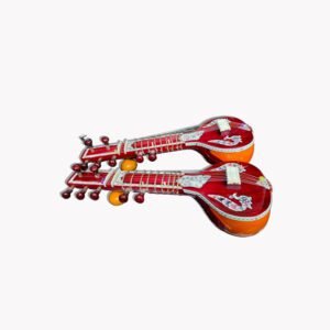 Miraj Sitar Miniature Set of 2 Multicolor