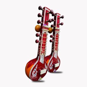 Miraj Sitar Miniature Set of 2 Multicolor