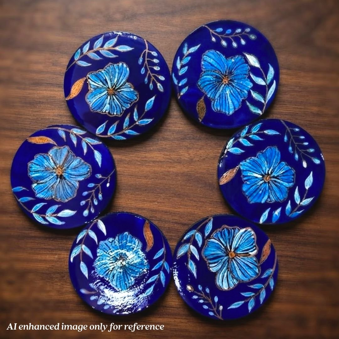 WOODEN HANDPAINTED COASTER