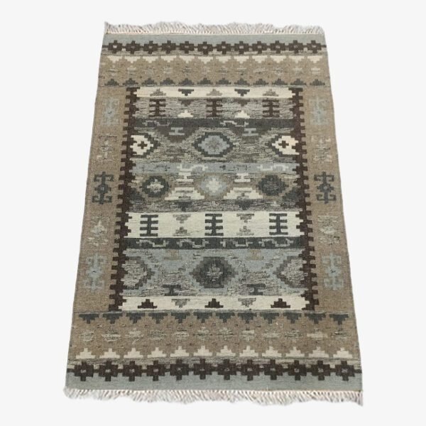 Mirzapur Handmade Dari Persian style Rectangular Rug