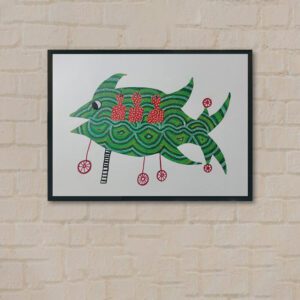 Pithora Painting Beautiful Fish