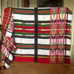 Mizo Archival Puanchei Handwoven with Disul and Sakeizangzia Pattern