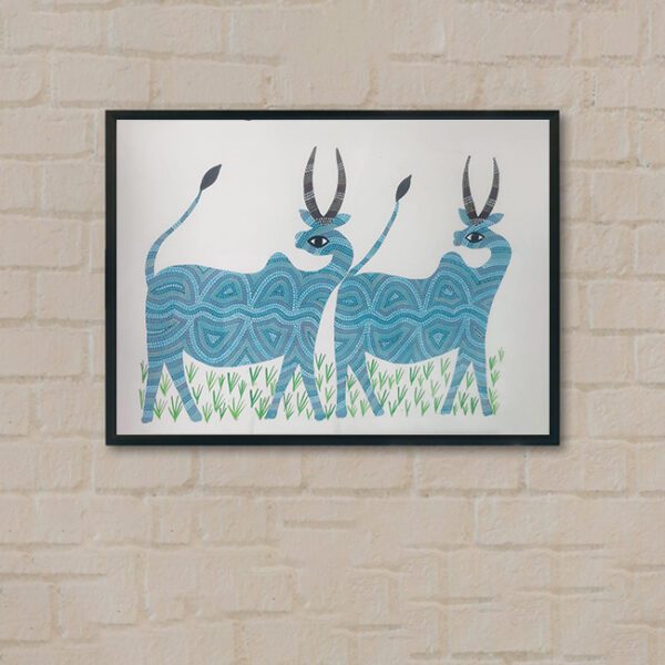 Pithora Painting Beautiful OX