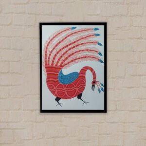 Pithora Painting Beautiful Peacock