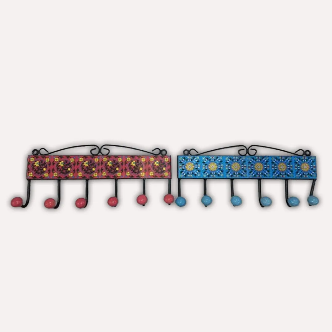 Blue Pottery of Jaipur Hangers Set of 2