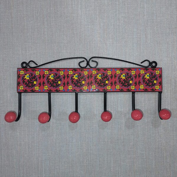 Blue Pottery of Jaipur Red Hanger