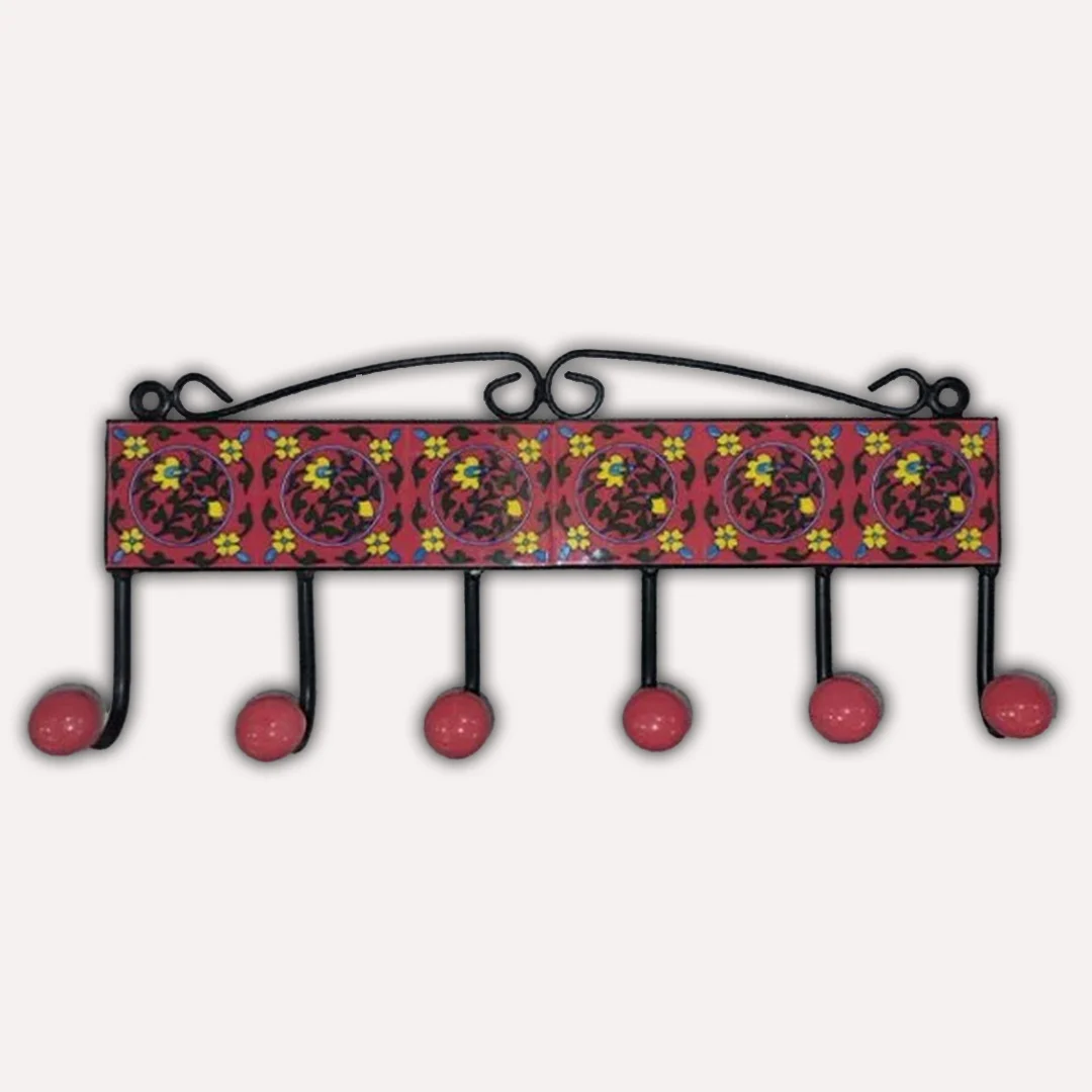 Blue Pottery of Jaipur Red Hanger