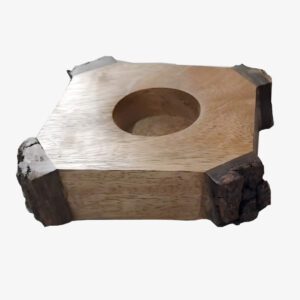 Saharanpur Wooden Block Tea Light Candle Holder
