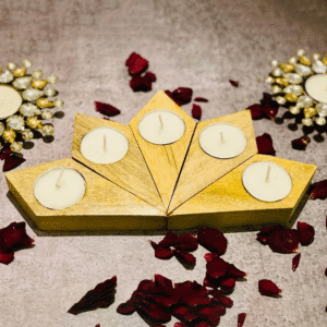 Saharanpur Wooden Tea Light Candle Holders