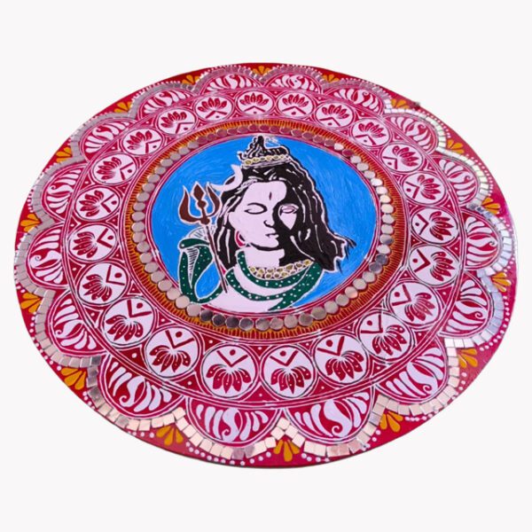 Uttarakhan Aipan Art Mahadev Ji Wall Hanging