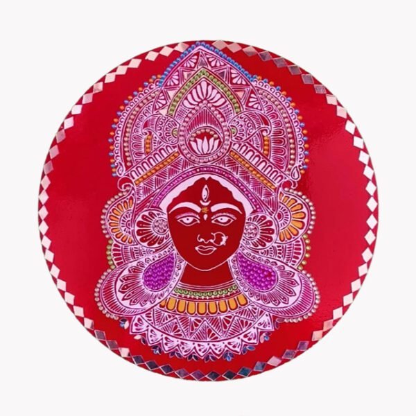 Uttarakhand Aipan Art Durga Maa Wall Hanging