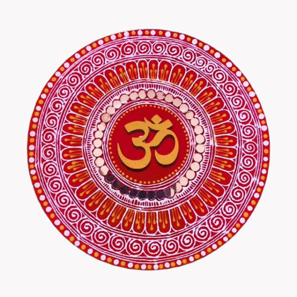 Uttarakhand Aipan Art OM Design Wall Hanging