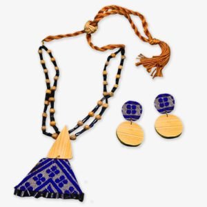 Arunachal Pradesh Wancho Beads Craft Natural Wood Beads Necklace Set