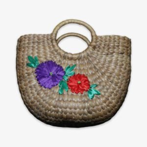 Assam Pani Mateka Craft Flower Design Stylish Handbag